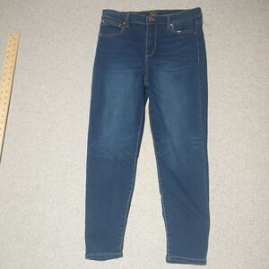 COPY - Rachel Rachel Roy Size 12 Inseam 26" Blue Denim Jeggings Pull On Jeans .